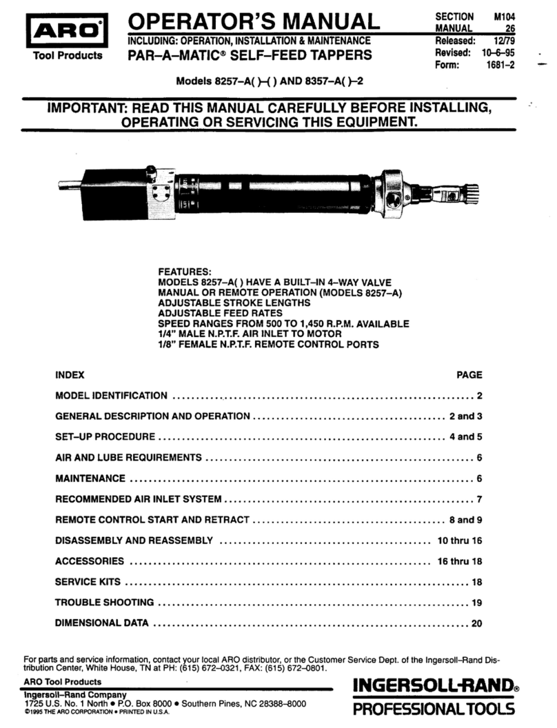 ARO 8257-A Operator's manual