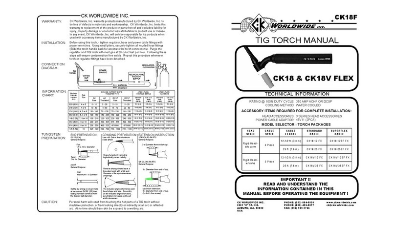 Worldwide FLEX CK18 manual