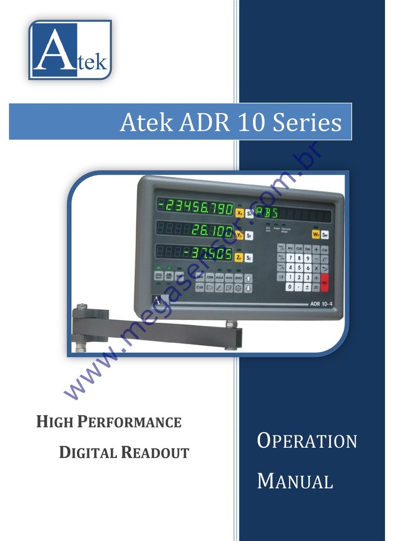 Atek ADR 10 Series Operation manual
