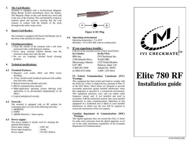 IVI CHECKMATE Elite 780 RF User manual