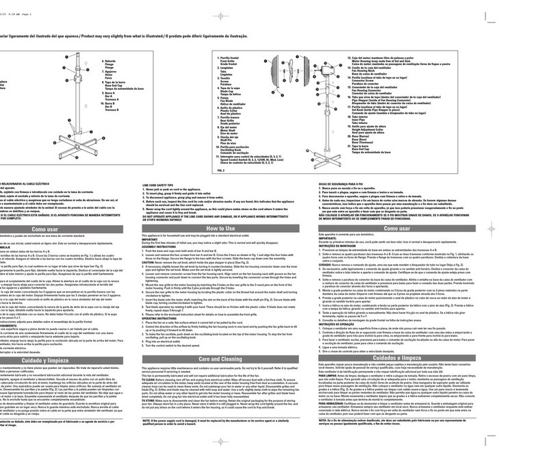 Applica WSF1600 Installation instructions