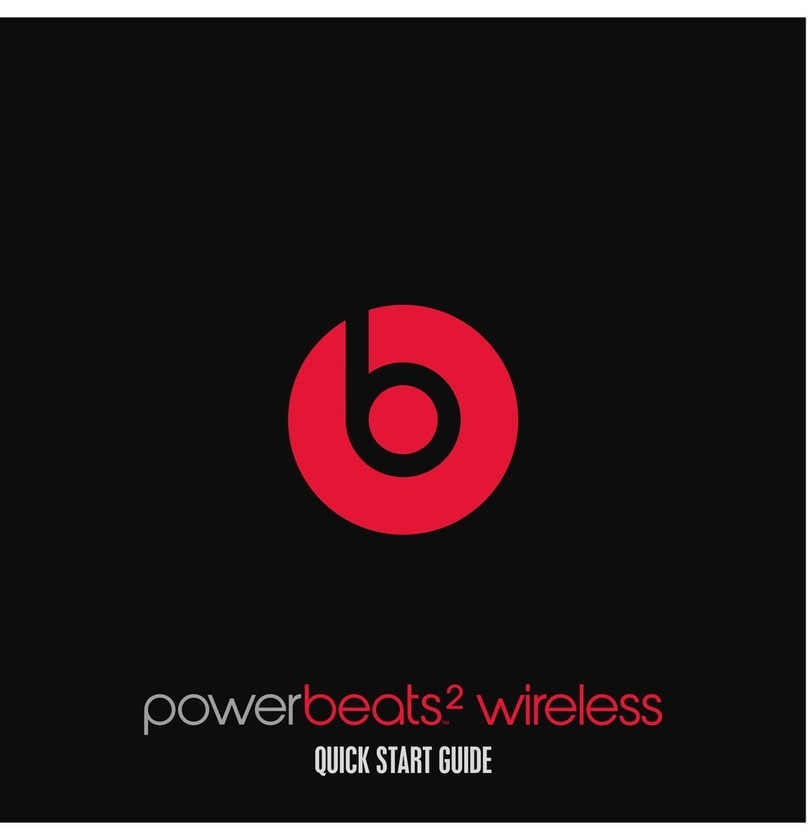Beats powerbeats2 wireless quick start guide