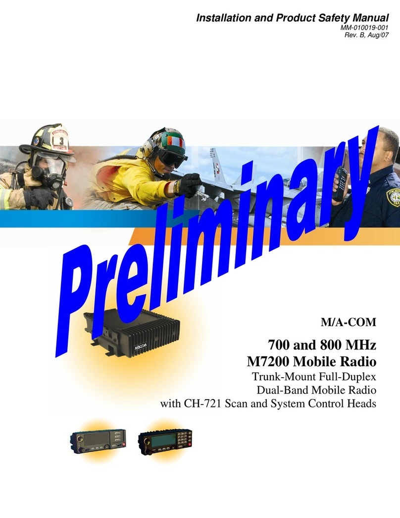 Tyco Electronics M/A-COM M7200 Series Instruction Manual Tyco Electronics M/A-COM M7200 Series Instruction Manual