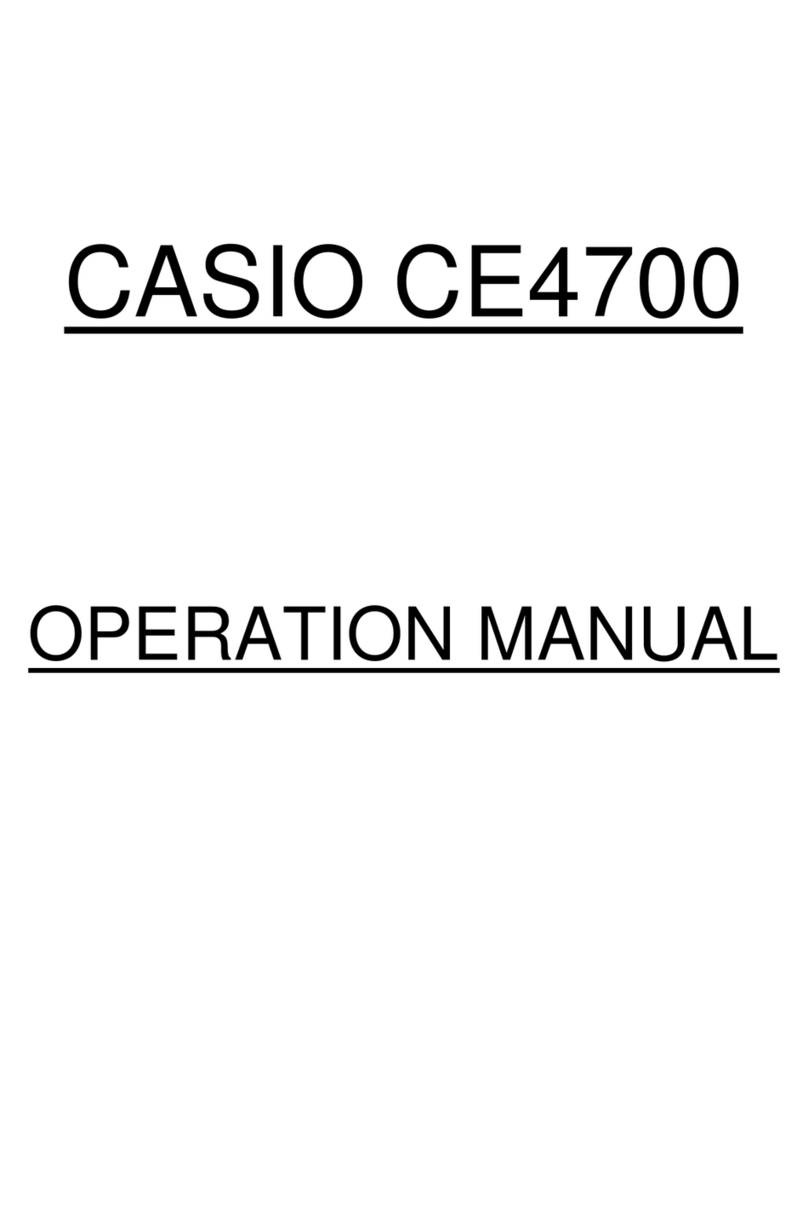 Casio CE-4700 User manual
