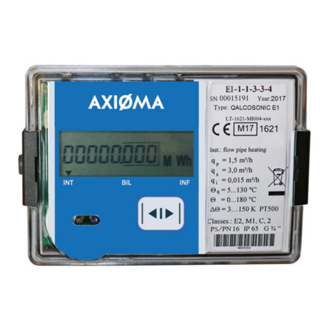 Axioma QALCOSONIC E 1 Technical description, installation and user instructions