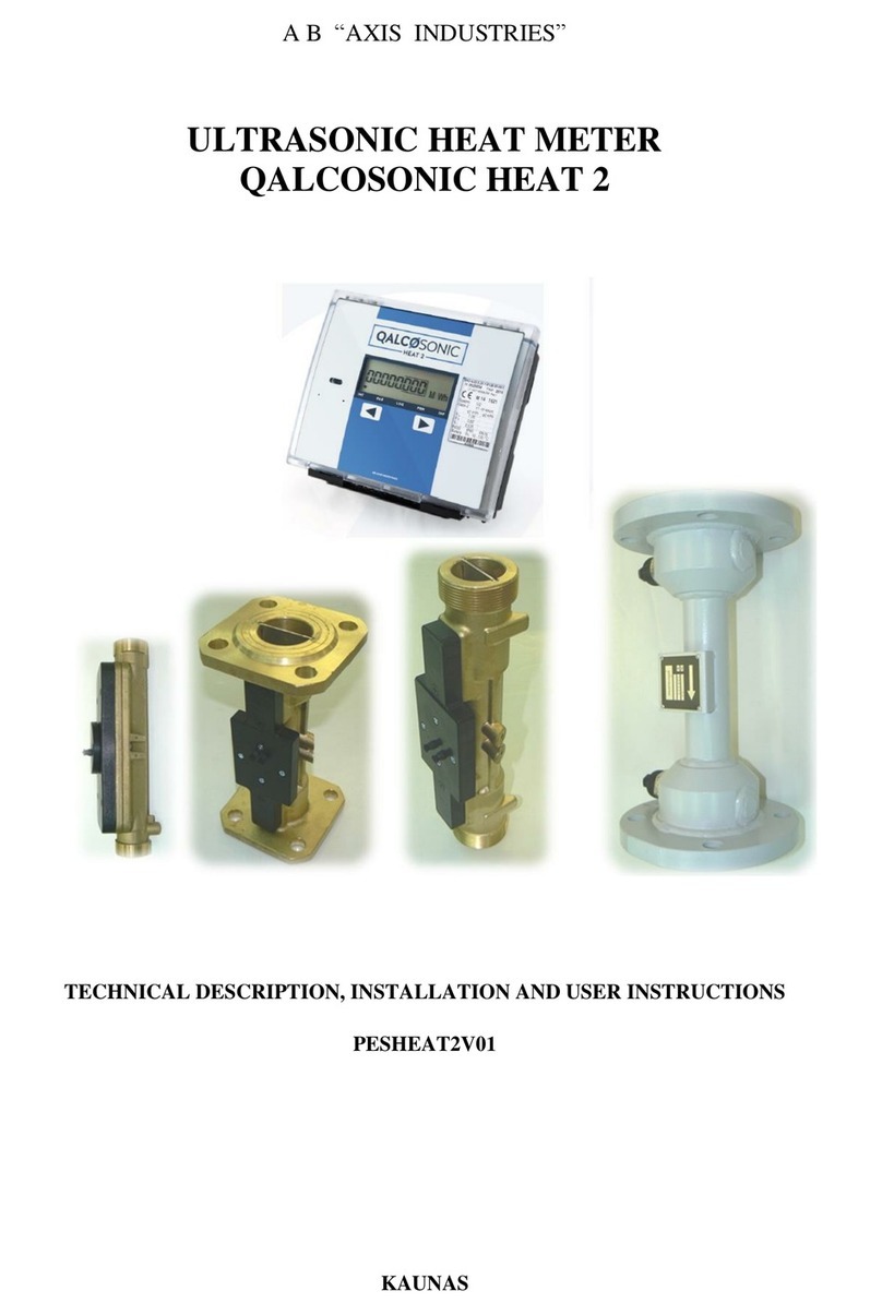 Axis Industries QALCOSONIC HEAT 2 Technical description, installation and user instructions