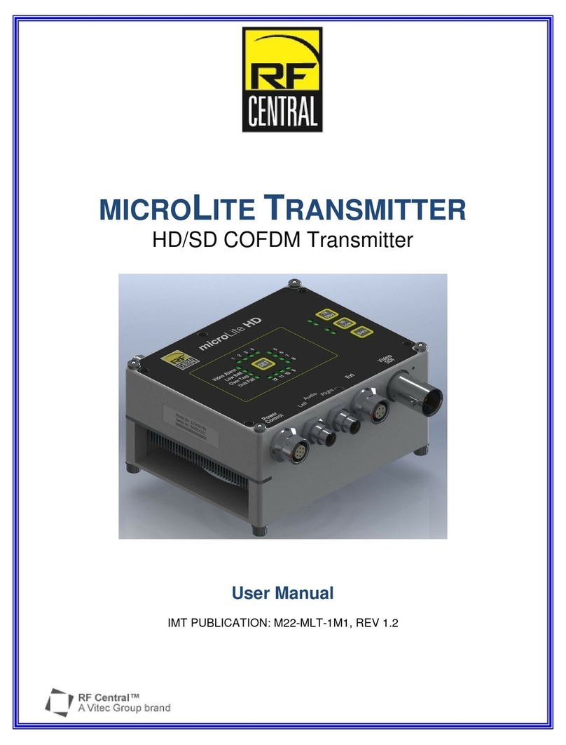 RF Central microLite Transmitter user manual RF Central microLite Transmitter user manual