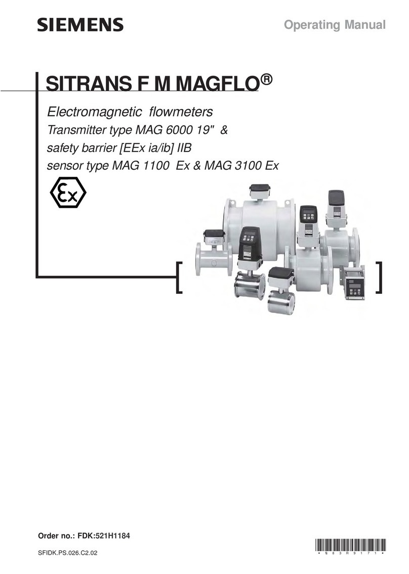 Siemens SITRANS F M MAGFLO User manual Siemens SITRANS F M MAGFLO User manual
