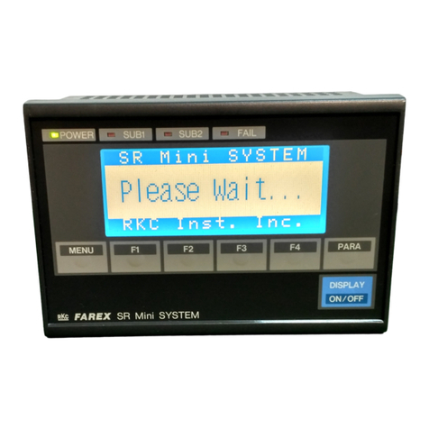 RKC INSTRUMENT FAREX SR MINI SYSTEM Use and care manual