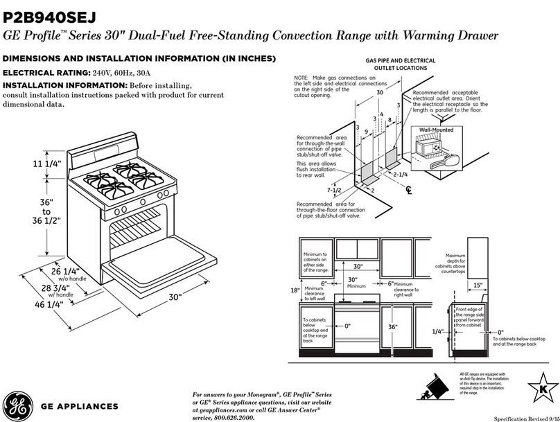 GE P2B940SEJSS Manual