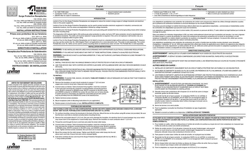 Leviton 5480 User manual