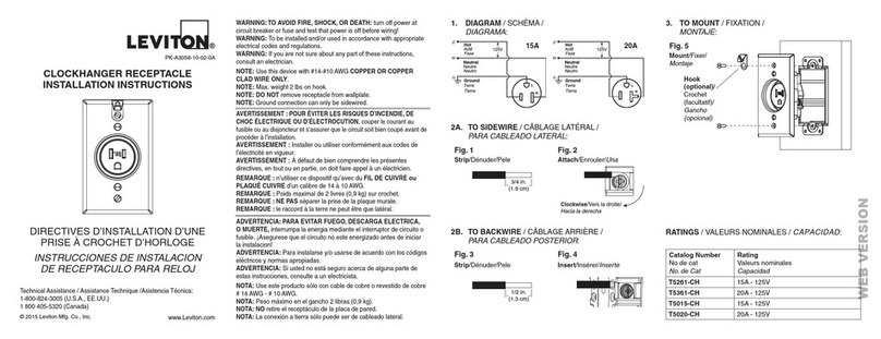 Leviton T5261-CH User manual