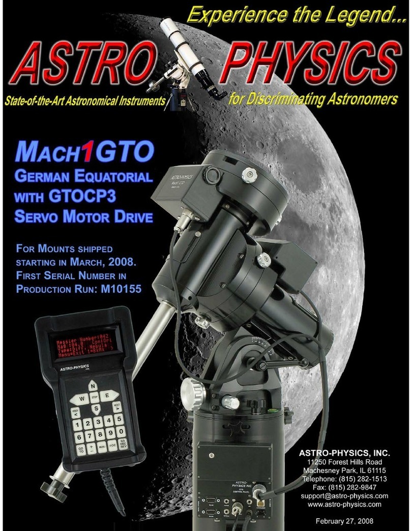 ASTRO-PHYSICS Mach1GTO manual