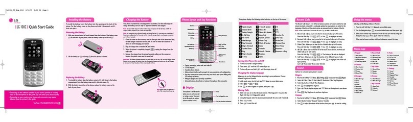 LG 100C quick start guide