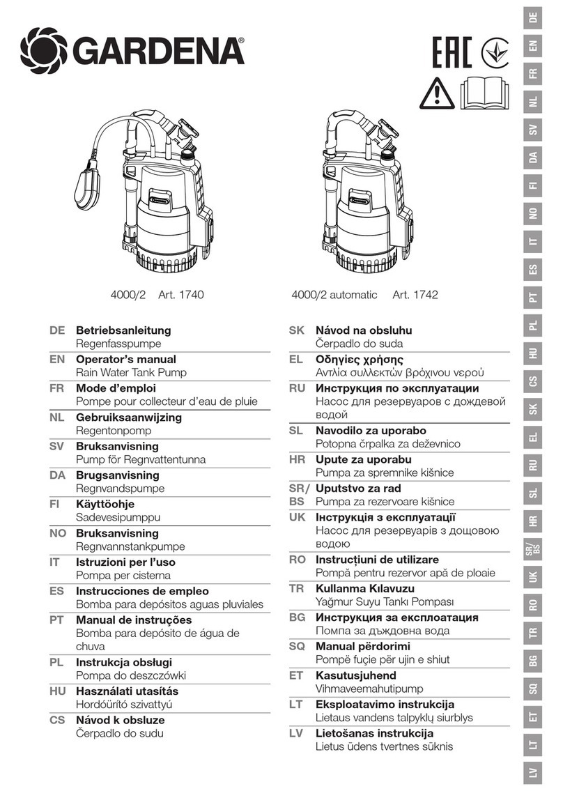 Gardena 4000/2 automatic 1742 Operator's manual Gardena 4000/2 automatic 1742 Operator's manual