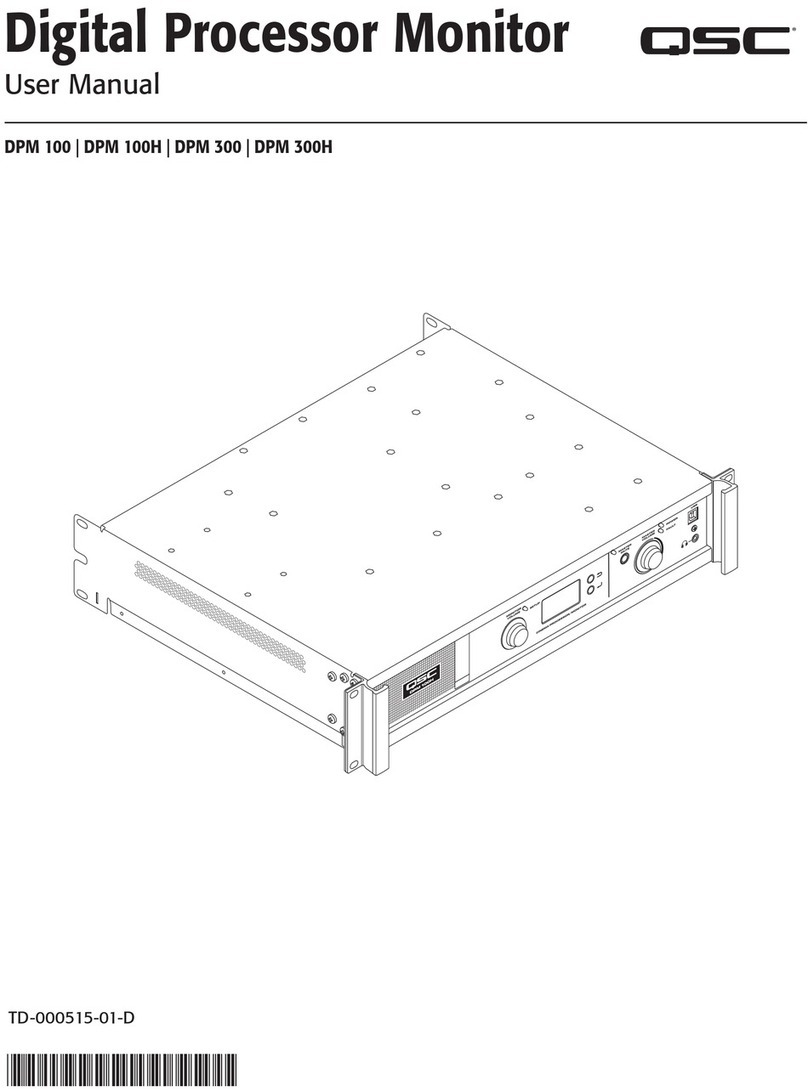 QSC DPM 100 User manual
