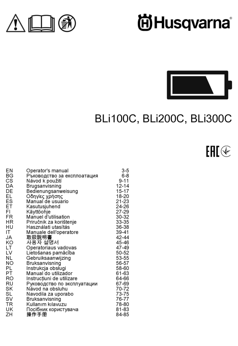 Husqvarna BLi100C User manual