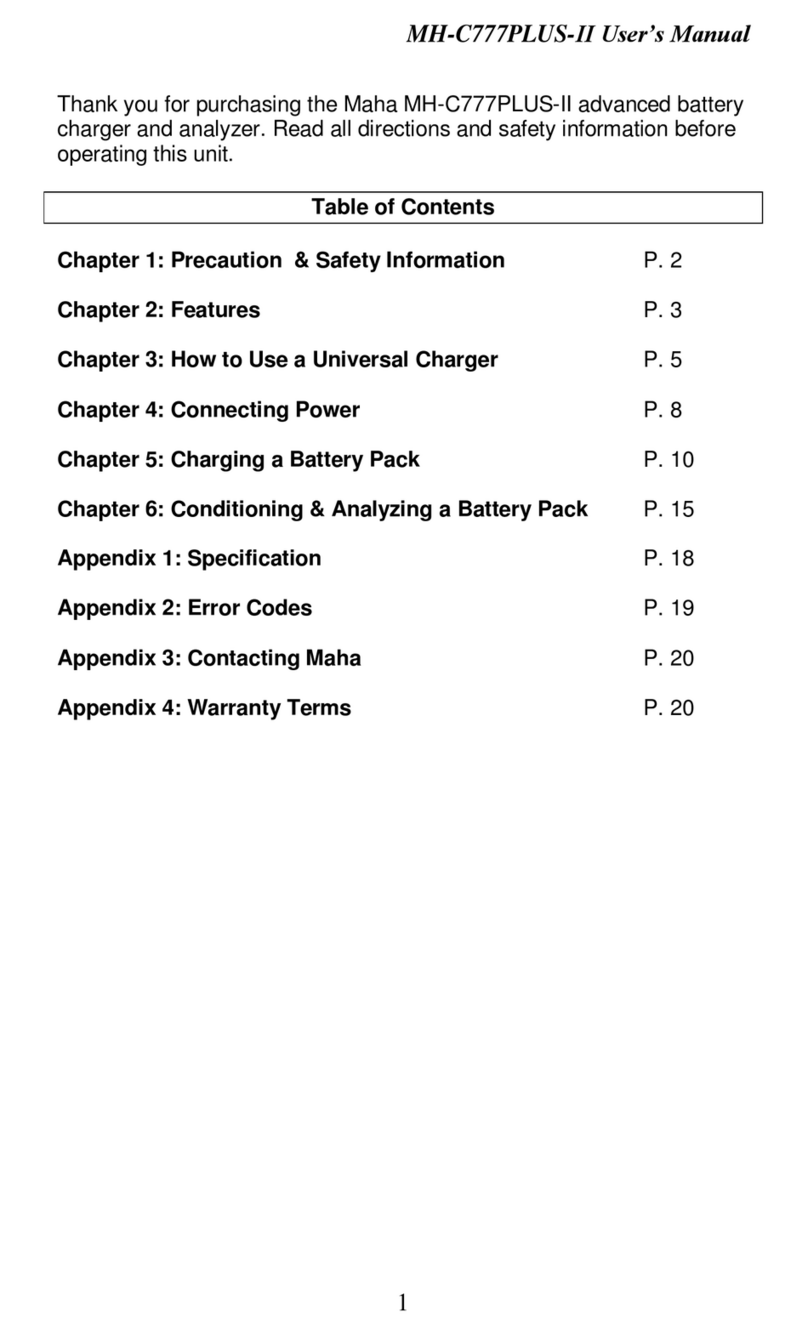 MAHA MH-C777PLUS-II user manual