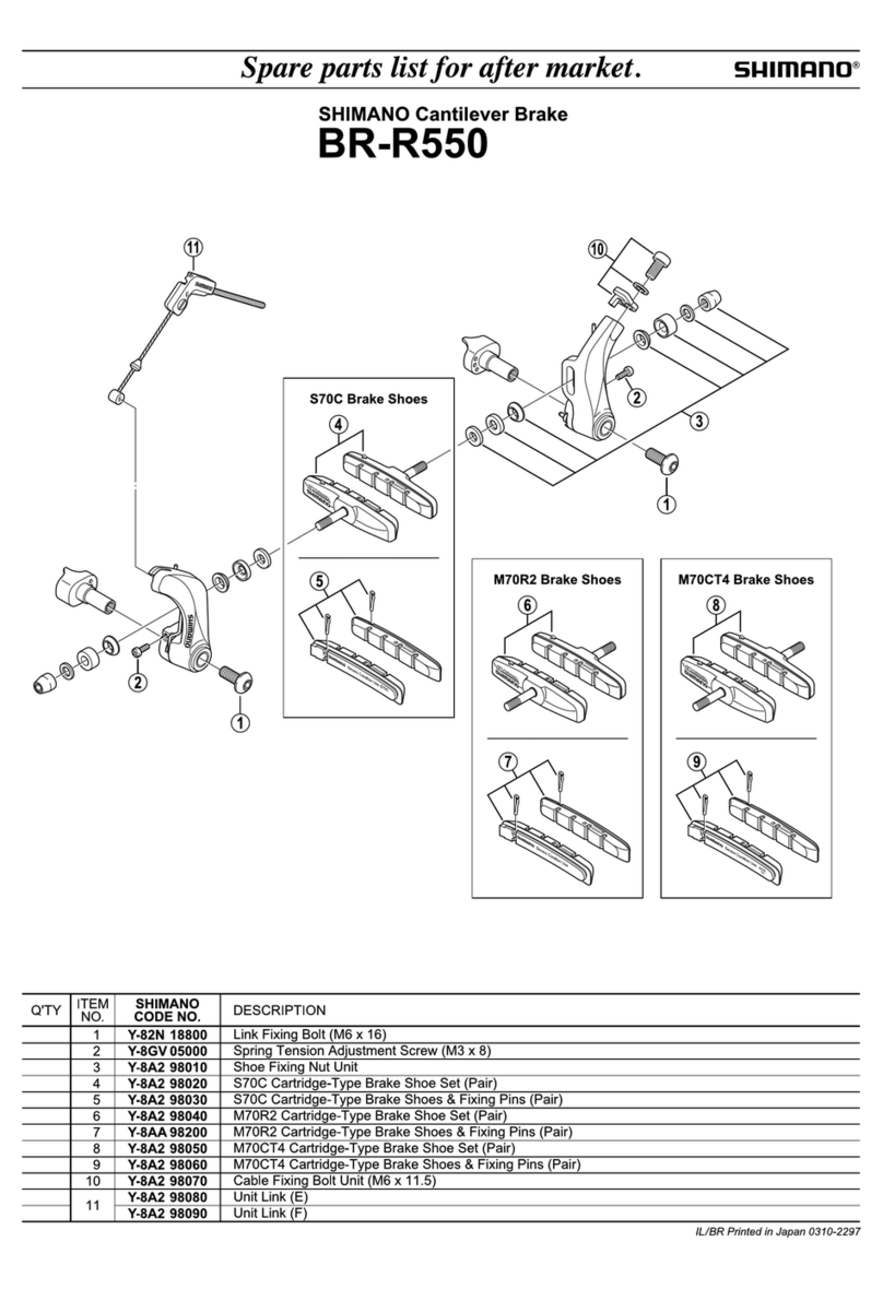 Shimano BR-R550 Operating instructions