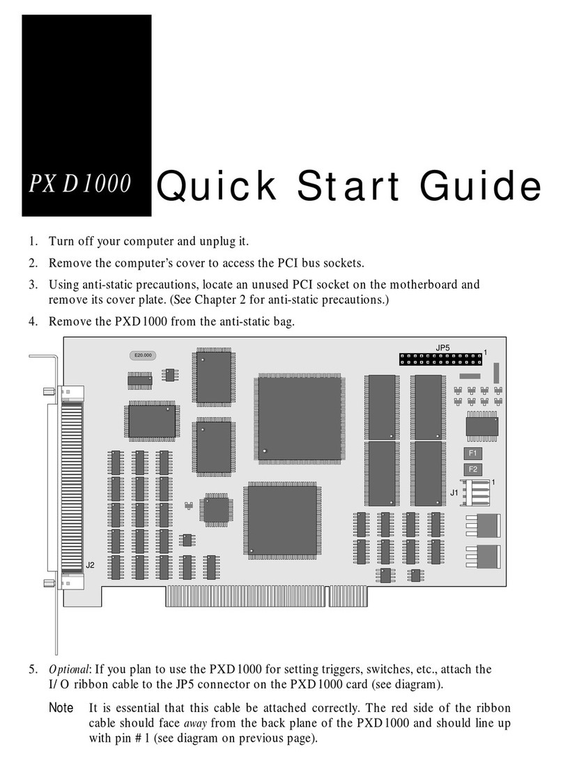 Imagenation PXD1000 quick start guide