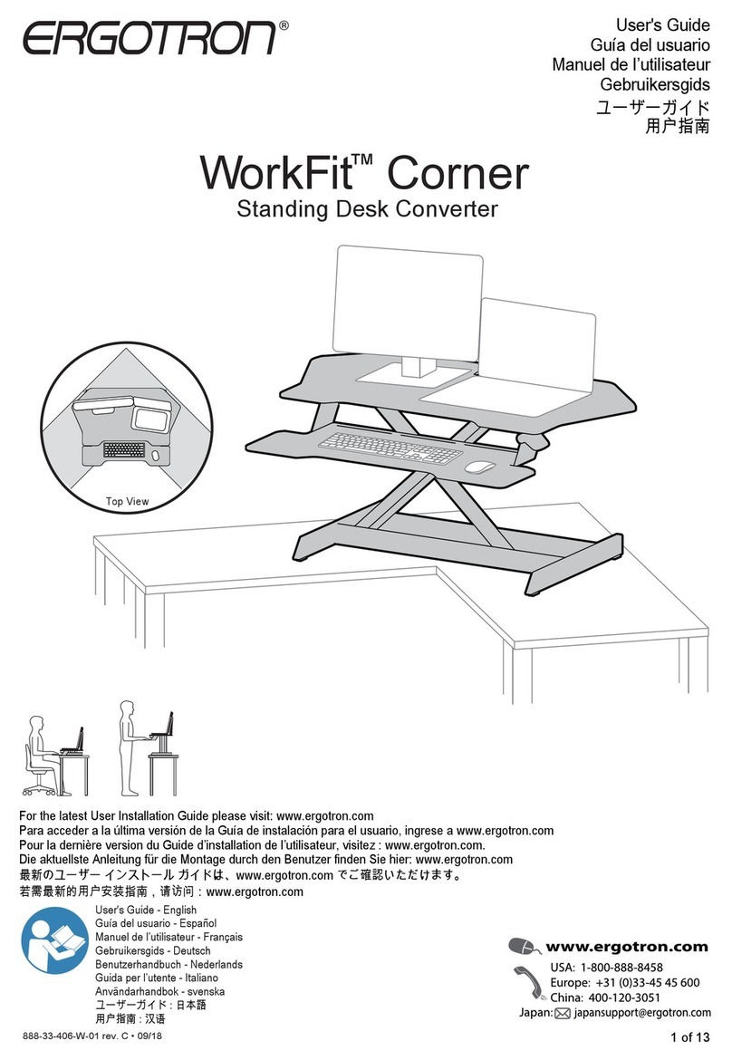 Ergotron WorkFit Corner User manual