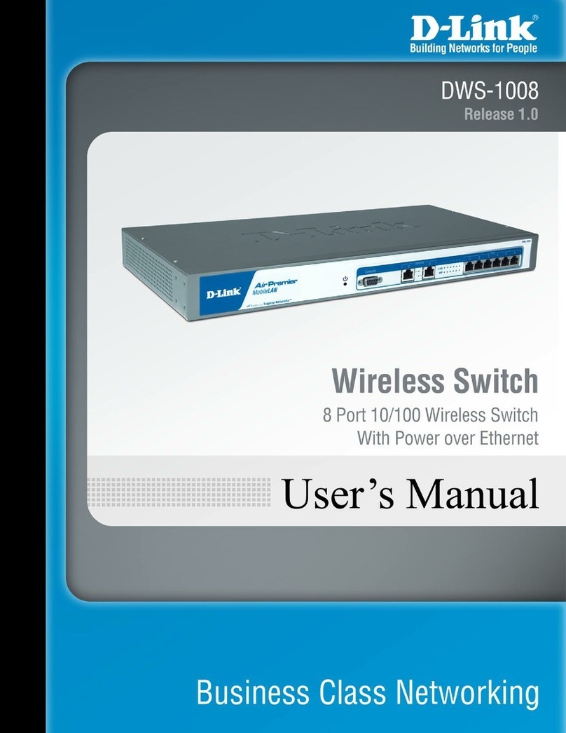 D-Link DWS-1008 User manual D-Link DWS-1008 User manual