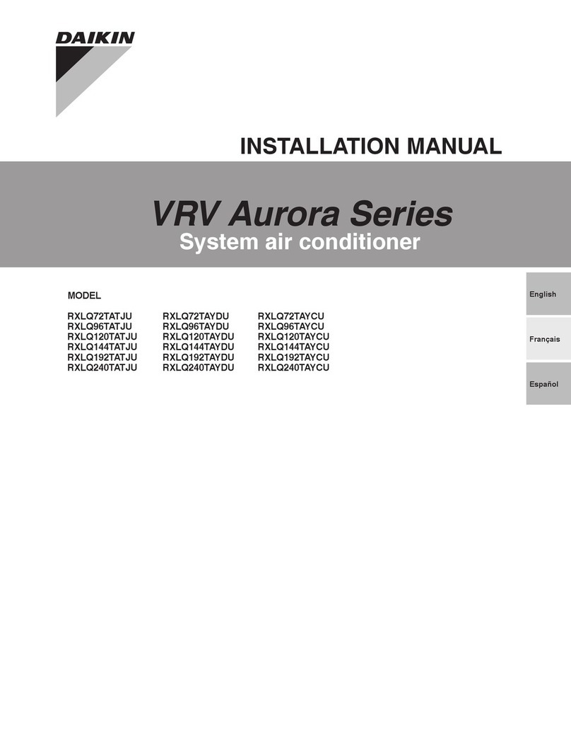 Daikin VRV Aurora RXLQ72TATJU User manual