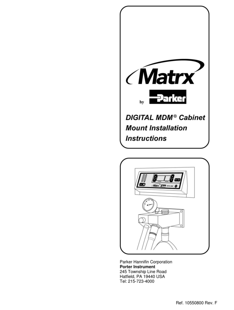 Parker Matrx Digital MDM Cabinet Mount Installation Instructions