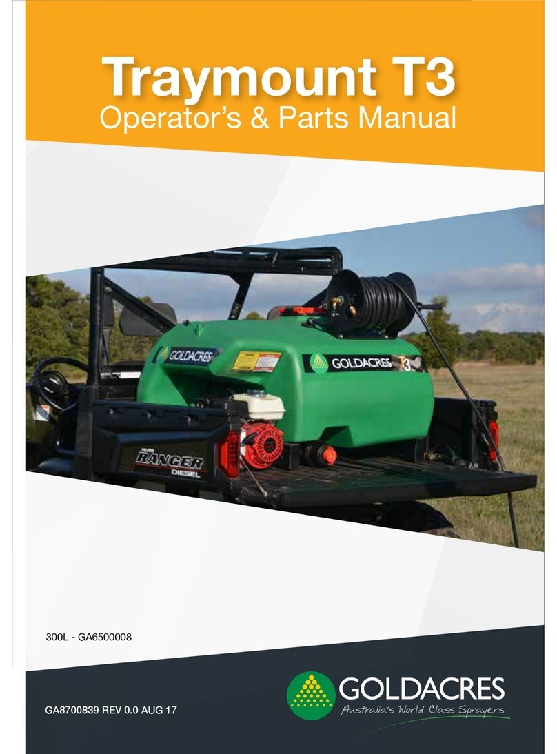 Goldacres Traymount T3 Operator's & parts manual
