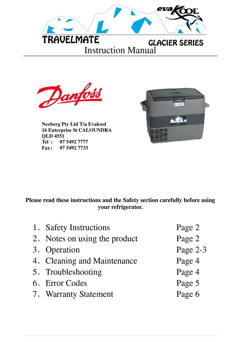 Danfoss EvaKool Travelmate User manual