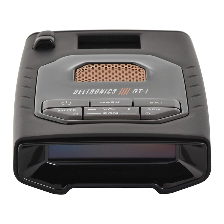 Escort BELTRONICS GT-1 User manual