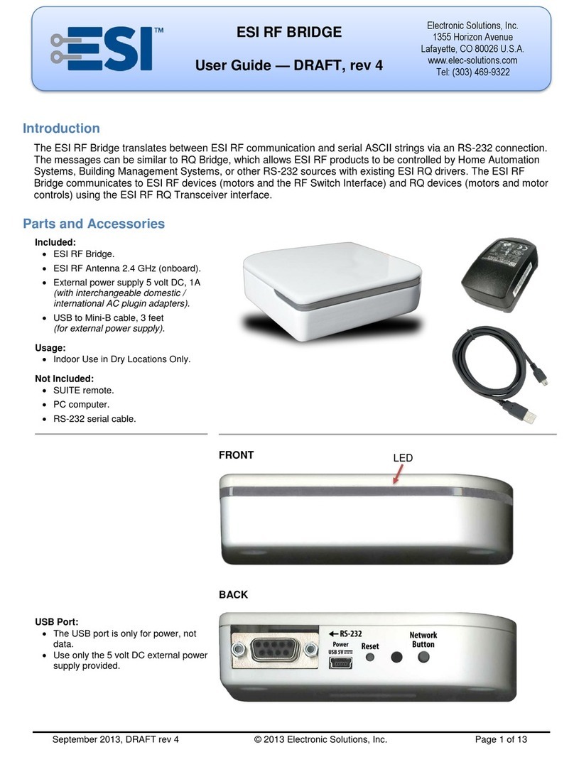 ESI RF user guide