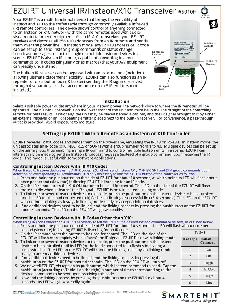 Smartenit EZUIRT User manual