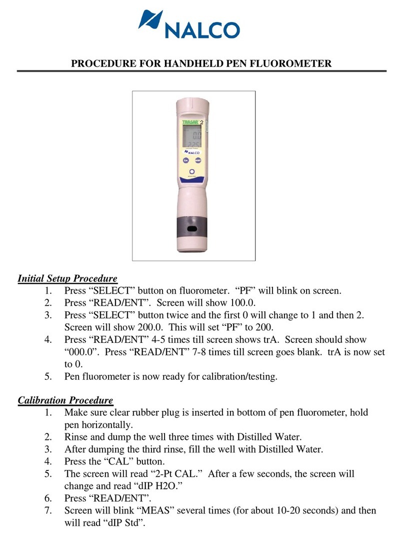 Nalco TRASAR 2 Procedure guide