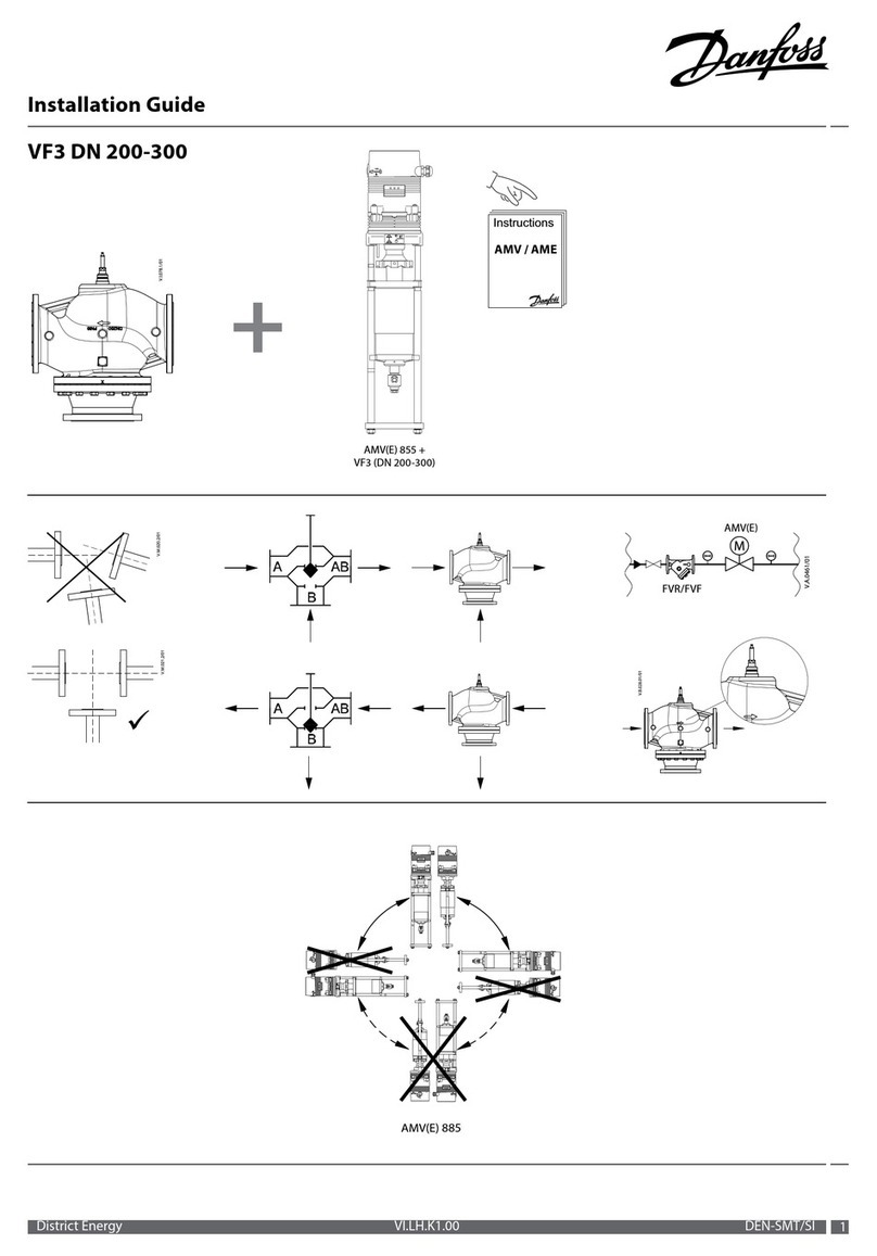 Danfoss VF3 DN 200 installation guide