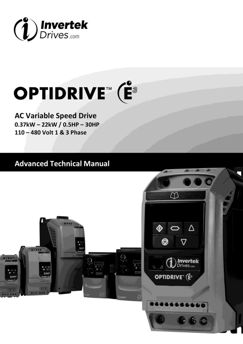Invertek Drives Optidrive iE3 User manual