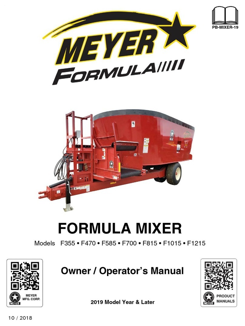 Meyer Formula F470 Owner's/operator's manual