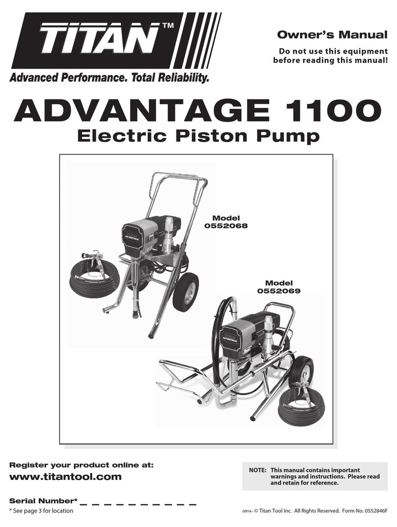Titan ADVANTAGE 1100 owner's manual