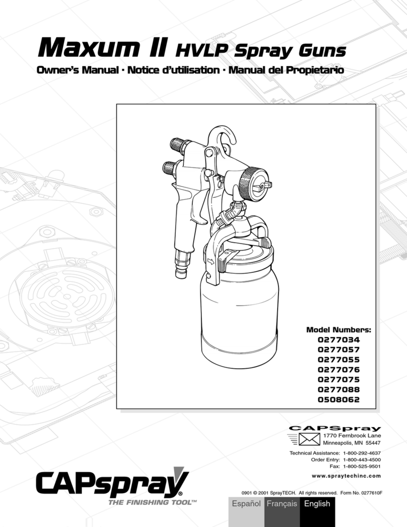 SprayTECH CAPspray Maxum II 0277034 owner's manual