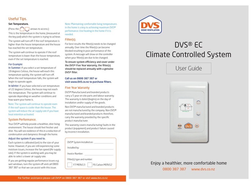 DVS EC Climate Controlled System User manual
