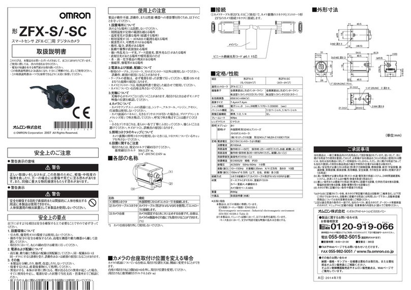 Omron ZFX-S User manual