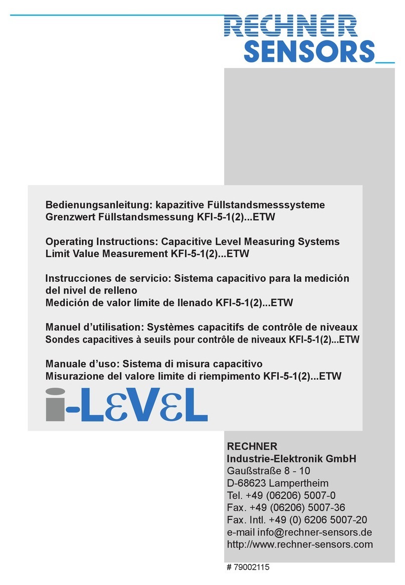 Rechner Sensors KFI-5-1 Series operating instructions