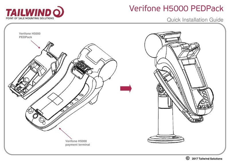 Tailwind Verifone H5000 PEDPack User manual
