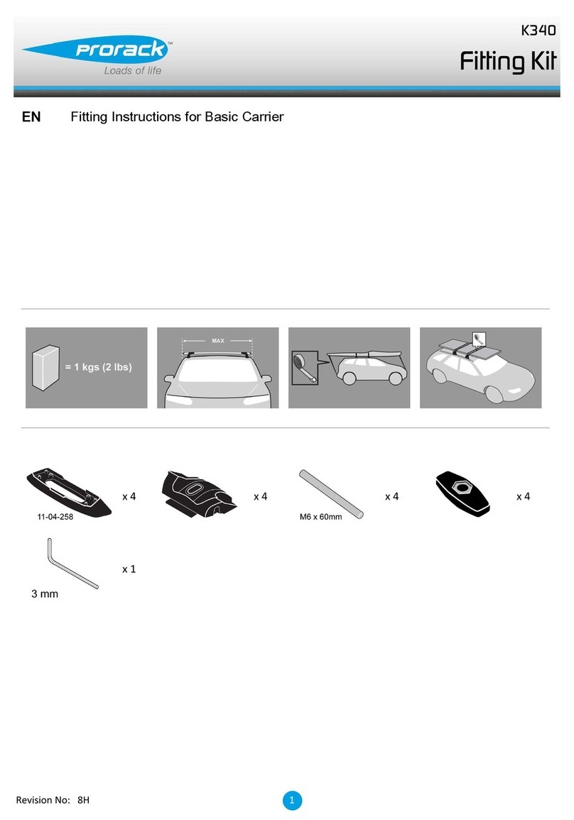 Prorack K340 User manual