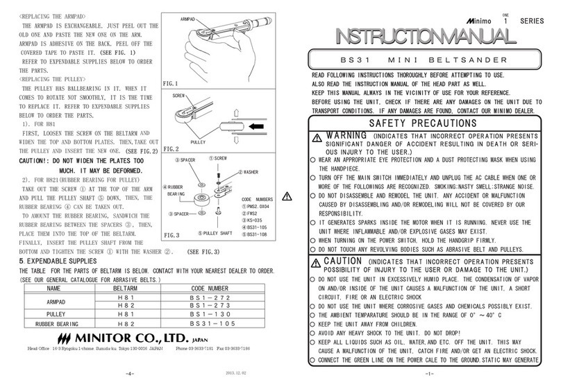 Minitor BS31 instruction manual