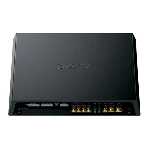 Sony XM-GS6DSP User manual