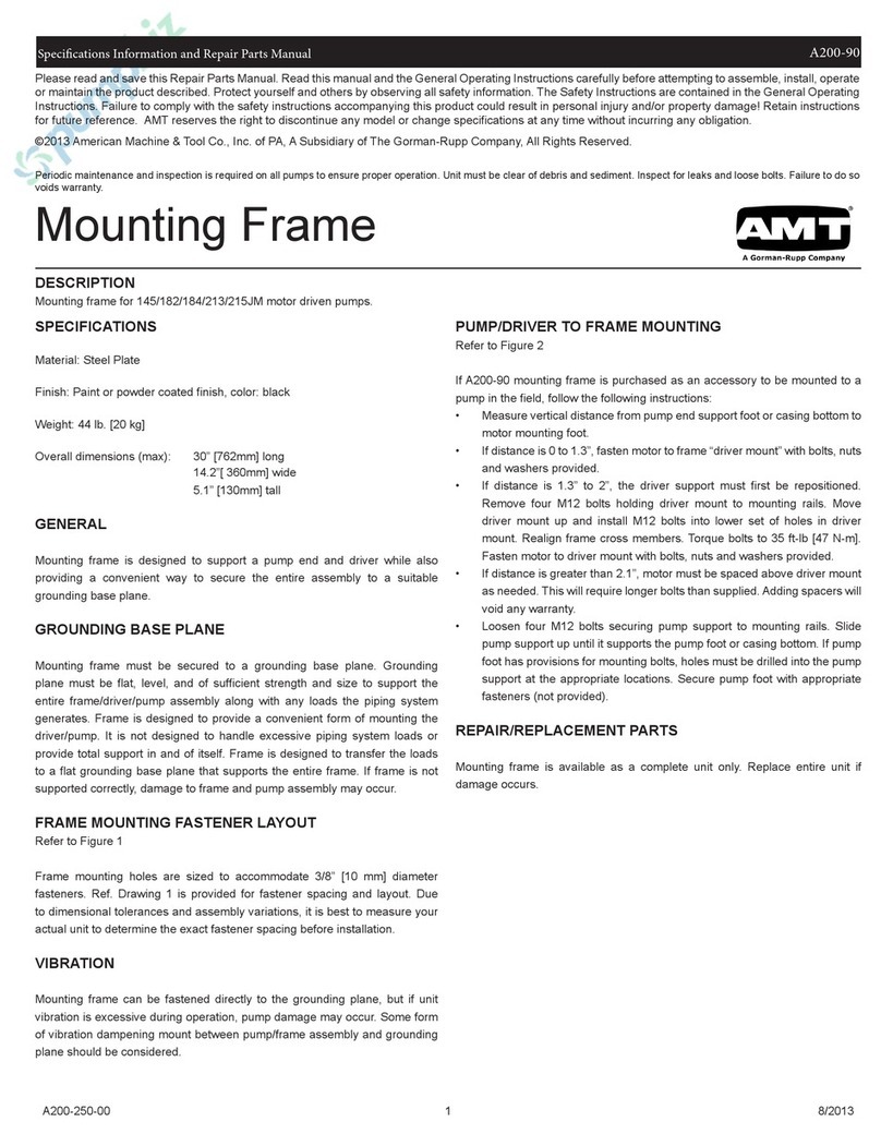AMT A200-90 Assembly instructions