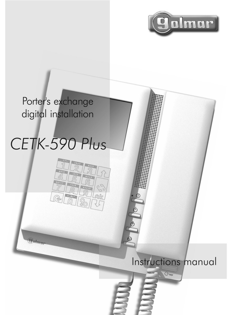 golmar CETK-590 Plus instruction manual
