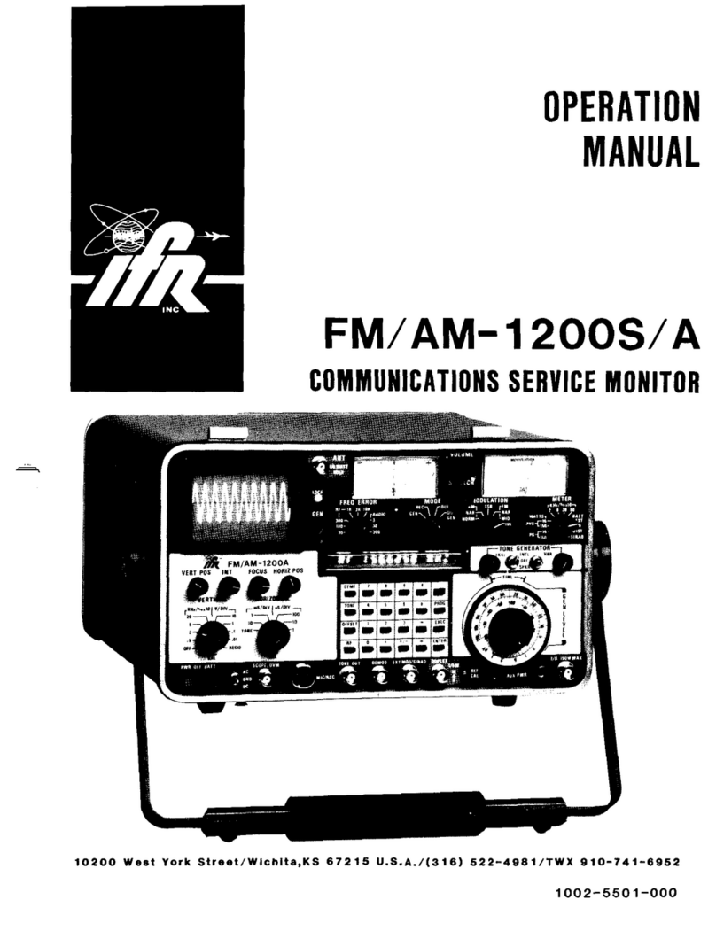 IFR Systems FM/AM-1200S/A User manual