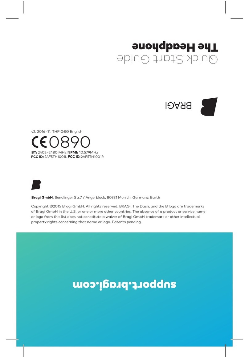 Bragi The Headphone quick start guide